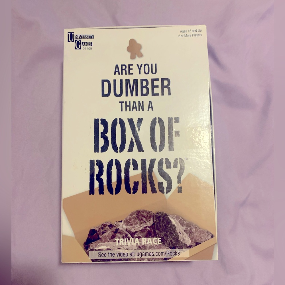 UGames Trivia Card Game - Are You Dumber than a Box of Rocks?
